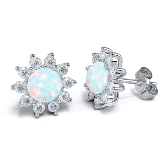 Opal, Sapphire, Ruby and Rose Gold Crystal Earrings | AtPerry’s Shop ...