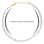 Mother of Pearl Shell NecklaceNecklace6 purple shell