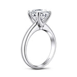 Asscher Cut Created Diamond Ring - 925 Sterling SilverRing