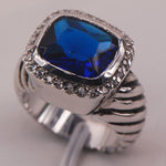 Mystic Blue CZ Sapphire Fashion Ring - 925 Sterling SilverRing6