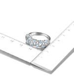 Genuine Aquamarine Ring - 925 Sterling SilverRings