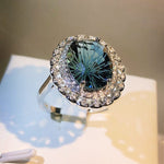 Couture Fireworks Blue Topaz Ring - 925 Sterling SilverRing6