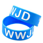 WWJD What Would Jesus Do Silicone Rubber Bracelet