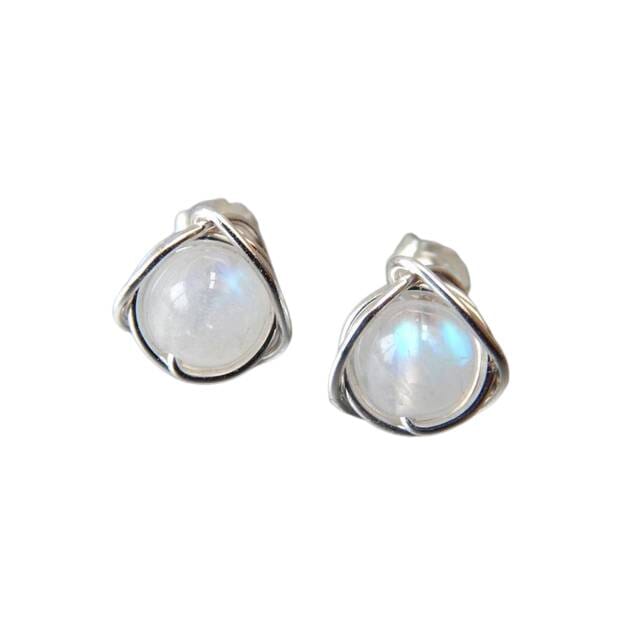 Mini Lantern Moonstone EarringsEarrings