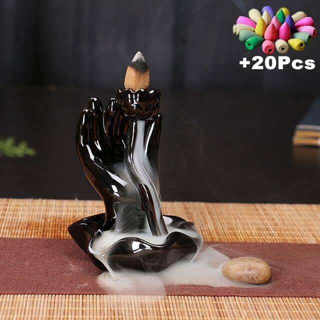 Buddhist Lotus Ceramic Incense BurnersIncense Burner