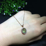 Exquisite Prehnite Pendant NecklaceNecklace