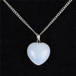 Natural Crystal Heart NecklaceNecklace
