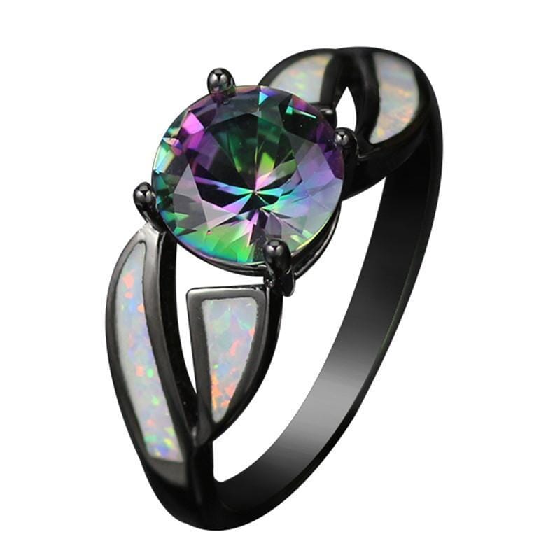 Rainbow Topaz Fire Opal RingRing4