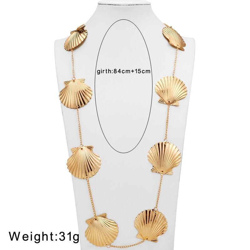 Elegant Natural Summer Beach Shell Choker NecklaceNecklace