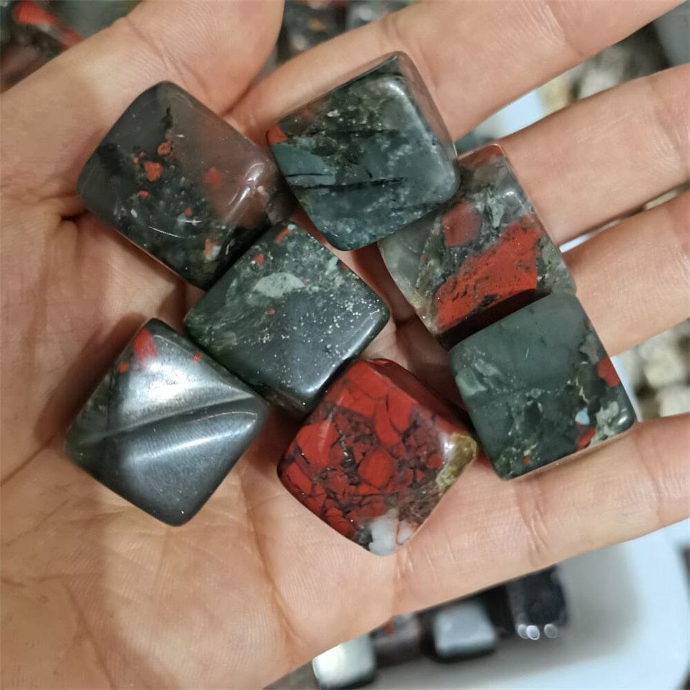 Natural Cube Quartz African Bloodstone CrystalHealing Crystal