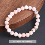 Natural Stone BraceletBraceletPink Opal Chalcedony
