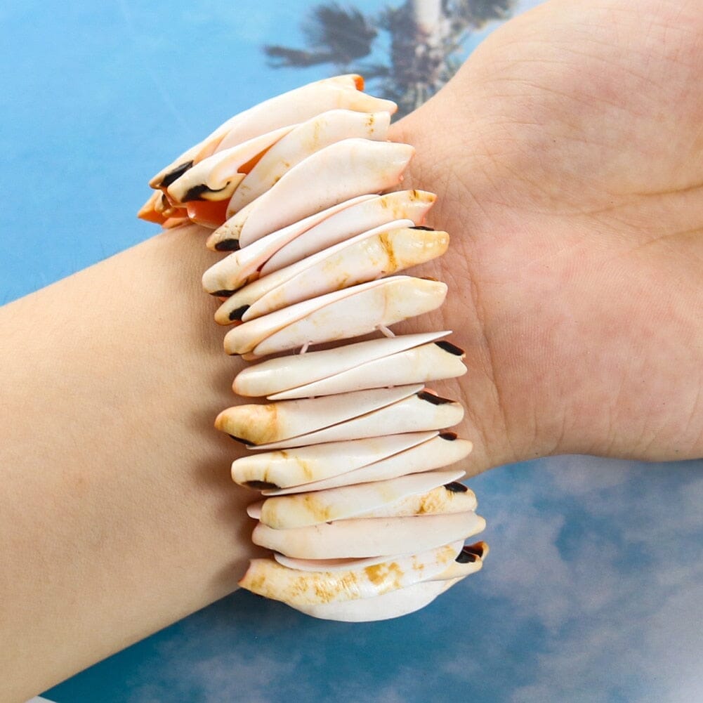 Natural Cowry Seashell Bangle BraceletBracelet
