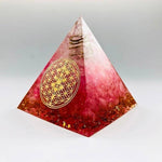 Orgone Pyramid Red AgateRing5cm