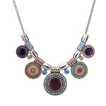 Ethnic Collares Vintage Colorful Bead Pendant Statement NecklaceNecklace