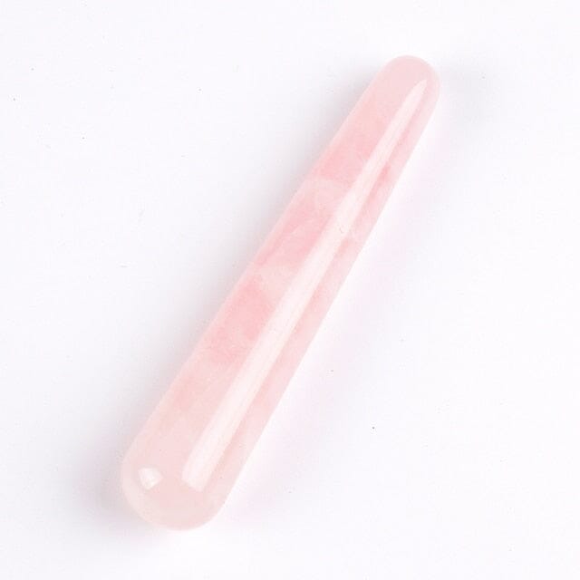 Natural Crystal Yoni Wand Massage ToolYoni EggsRose Quartz