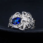 Spider-Punk Sapphire Ring - 925 Sterling SilverRing