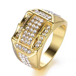 14K White Gold/ Silver Zircon Diamond RingRing