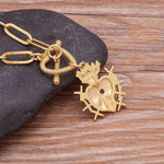 WWJD Jesus Sacred Heart Medal Pendant Chain NecklaceNecklace