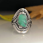 European Tree Leaves Marble Turquoise RingRing6Turquoise