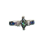 Party Jewelry Fire Mystic Topaz Ring - 925 Sterling SilverRing