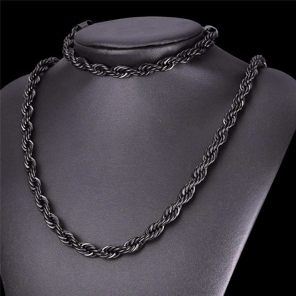 Twisted Rope Chain NecklaceNecklace