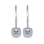 Dazzling Elegant Diamond Drop Earrings - 925 Sterling SilverEarrings