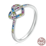 Infinite Rainbow Zirconium Love Ring - 925 Sterling SilverRing6