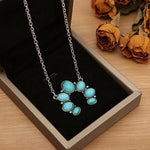 Blossom Western Choker Style Turquoise NecklaceNecklace