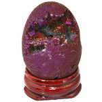 Titanium Coated GeodeRaw StonePurple Egg