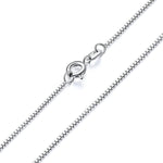 100% Genuine 925 Sterling Silver Twisted Chain NecklaceNecklace40cm