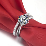 Luxury Diamond Stackable Ring Set - 925 Sterling SilverRing