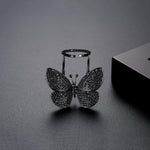 Dancing Butterfly Resizable RingRingResizableblack