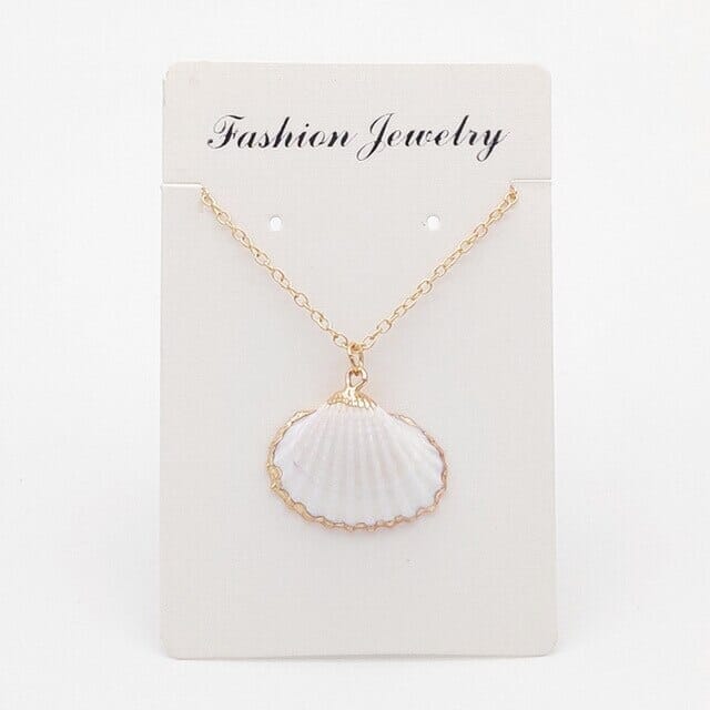 Puka Shell Boho Style Natural Shell Pendant Handmade NecklaceNecklace