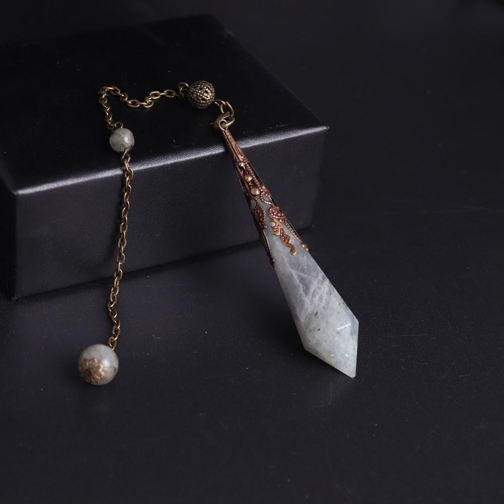 Reiki Dowsing Amulet Crystal Divination Obsidian PendulumPendulum