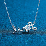 Forever Love Diamond Pendant Necklace - 925 Sterling SilverNecklace