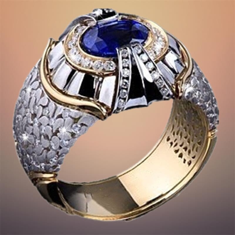 Fashion Luxury Royal Blue RingRing