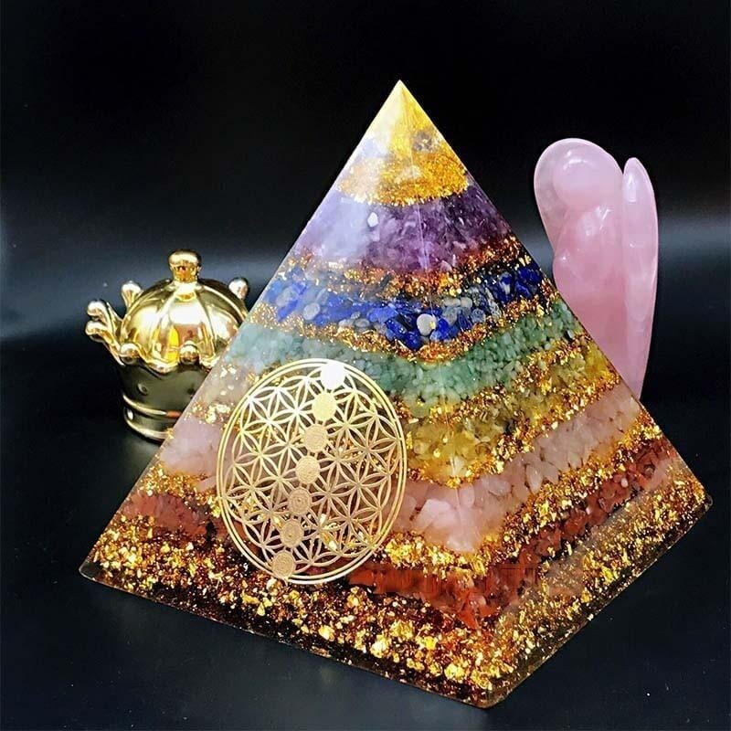 Orgone Seven Chakra Energy PyramidHome Decor