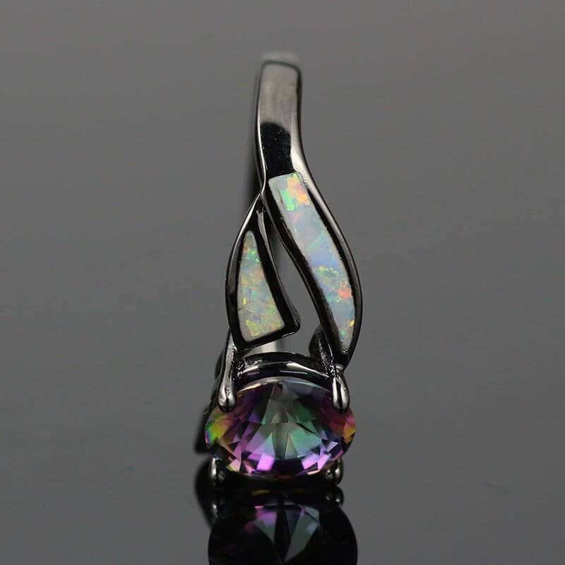 Rainbow Topaz Fire Opal RingRing