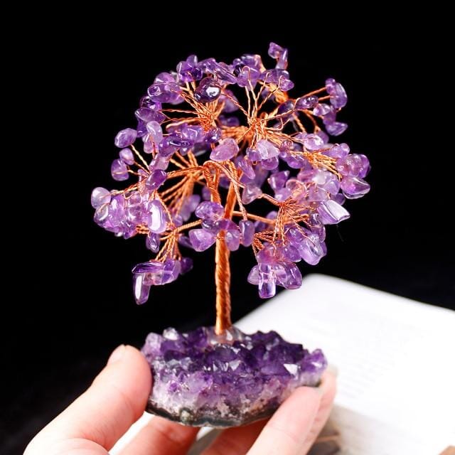 Amethyst Raw Cluster Base Crystal Tree – AtPerry's Healing Crystals