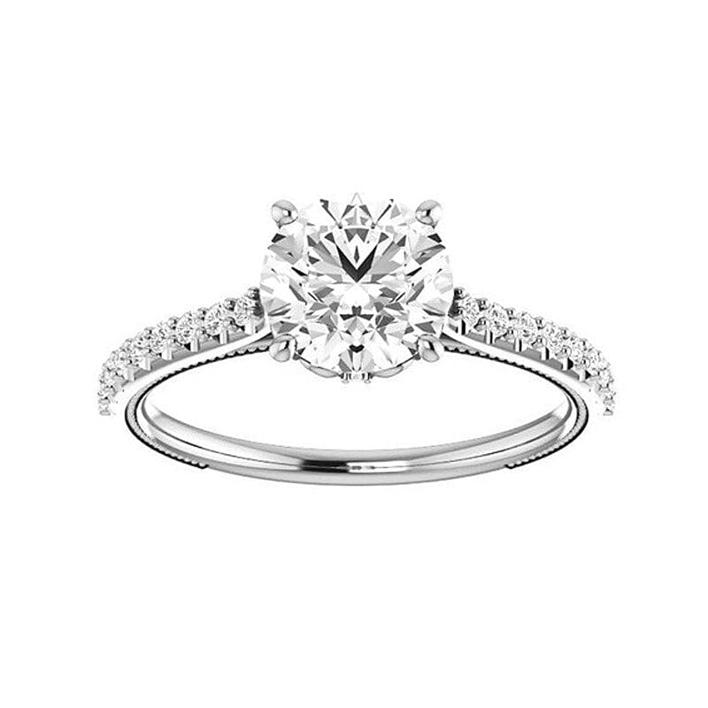 Diamond Round Vintage Ring - 925 Sterling SilverRings8
