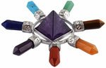 Pyramid Crystal Energy Generator Reiki (Shipping to US only)Healing CrystalAmethyst (7 Chakra Points)