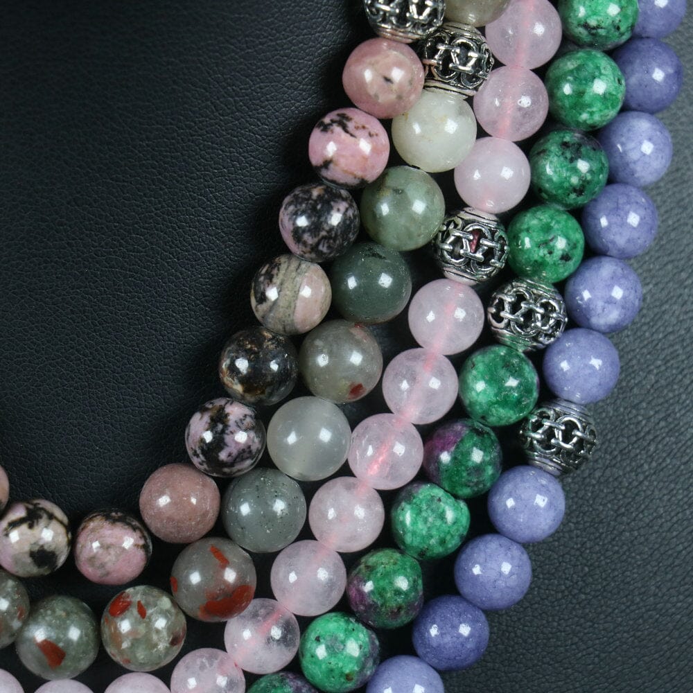 Natural Stone Meditation Beads NecklaceNecklace