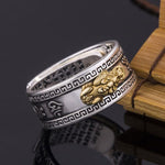 Wealth and Lucky Adjustable Ring and Beaded BraceletJewelry SetRing A