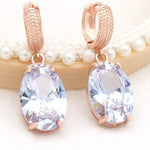 Large Lovely Pink Opal Dangle Earrings - 585 Rose GoldEarrings