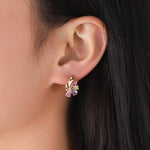 Minimalist Golden Crystal Stud EarringsEarrings