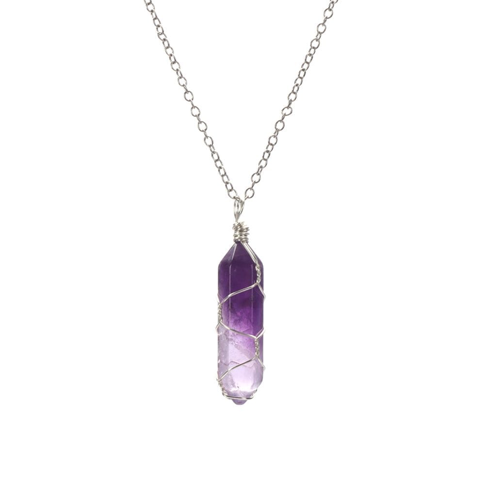 Natural Healing Rock Crystal Pendant NecklaceNecklace