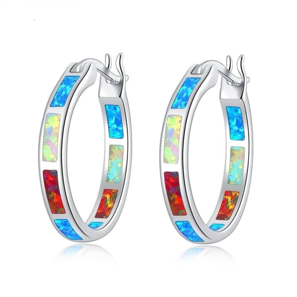 Rainbow Fire Opal EarringsEarrings