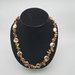 Stainless Steel Natural Pure Stone Crystal Puka Shell NecklaceNecklaceTigers45cm