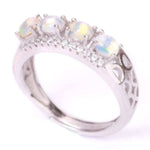 Bella - Natural Opal Ring - 925 Sterling SilverRing14