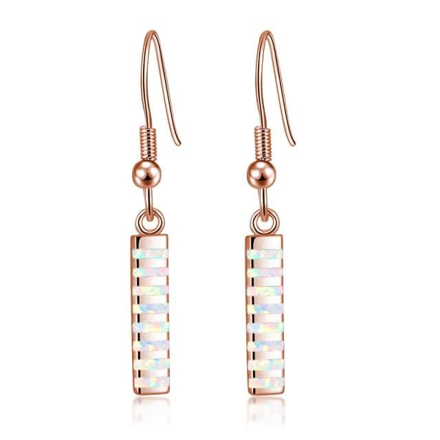 Multicolor Fire Opal Dangle Earringsearrings
